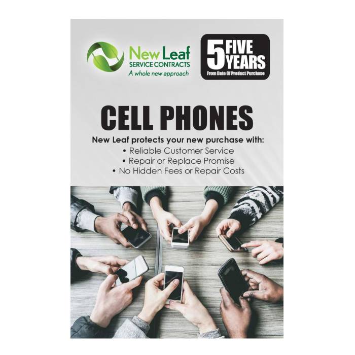 New Leaf 5-Year Cell Phones Service Plan for Products Retailing Under $1000