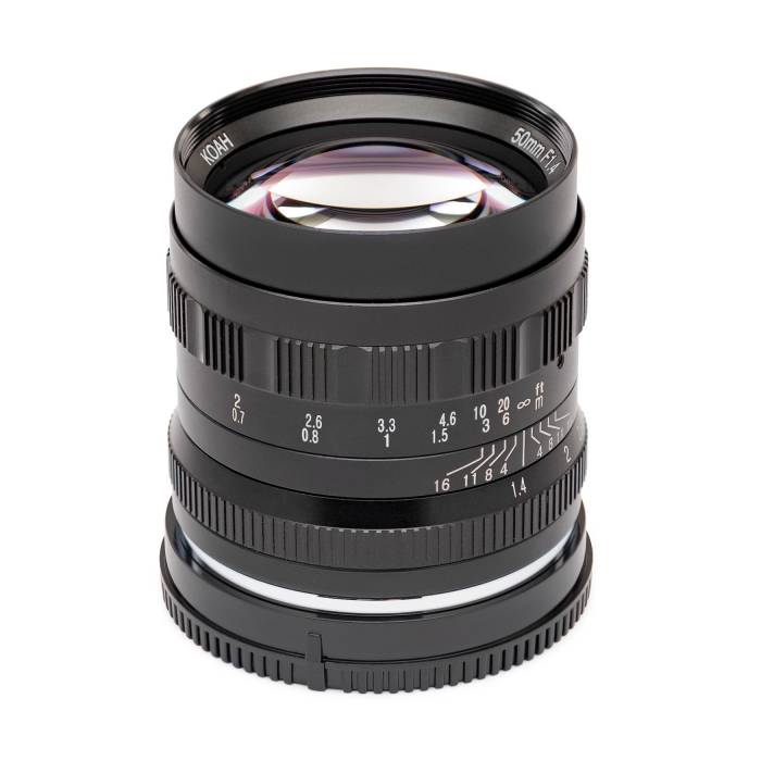 Koah Artisans Series 50mm f/1.4 Large Aperture Manual Focus Lens for Fujifilm FX (Black)