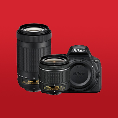 Nikon D5600 DSLR Camera with 18-55mm f/3.5-5.6 and 70-300mm f/4.5-6.3 Lenses